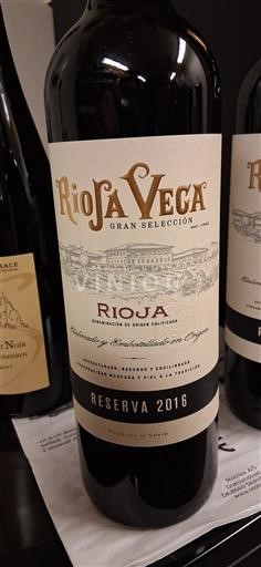 La Rioja Rioja Rioja Vega Gran Selección Reserva 2016