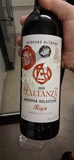 La Rioja Rioja Bodegas Altanza Lealtanza Reserva Seleccion 2009