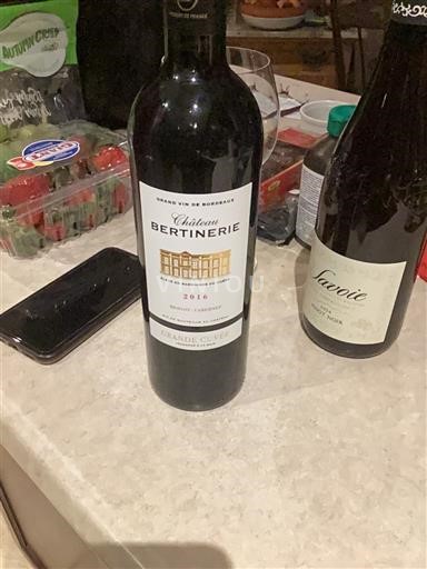 Bordoja Blaye-côtes-de-bordeaux Château Bertinerie Grande 2016