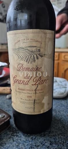 Bordeaux Ni doloceno Domaine Grand Parc 1998