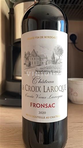 Bordeaux Fronsac Château La Croix Laroque Vieux Laroque 2020