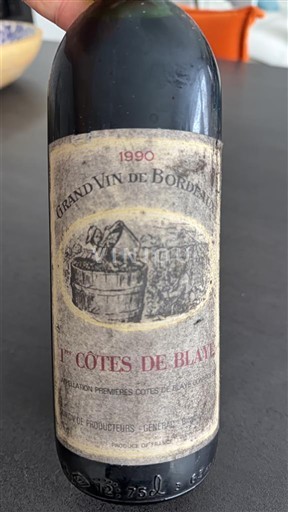 Bordeaux Côtes-de-Blaye Les Producteurs Réunis 1990
