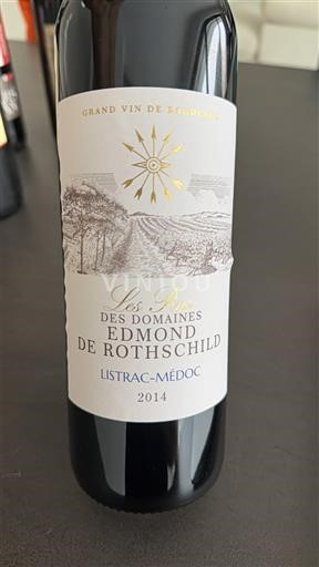 Bordeaux Listrac-Médoc Domaine Les A des Domaines Edmond de Rothschild 2014