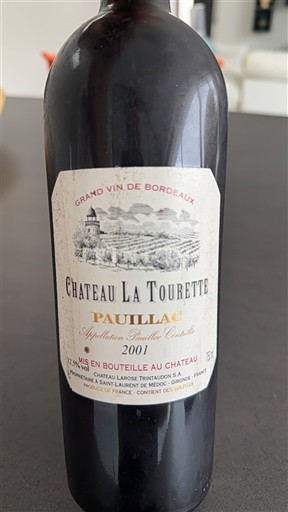 Бордо Пойяк Château La Tourette 2001