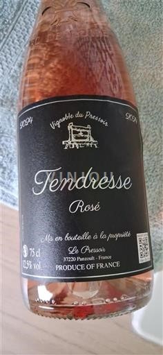 Dolina Loare Vignoble du Pressoir Tendresse 2024