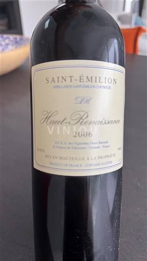 Bordeaux Saint-Émilion Haut-Renaissance 2006