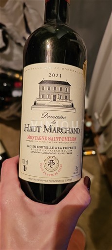 Burdeos Montagne-Saint-Émilion Domaine Haut Marchand 2021