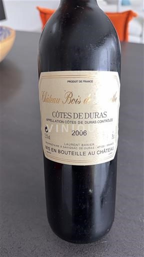 Sudoeste Côtes de Duras Château Bois de la Grange 2006