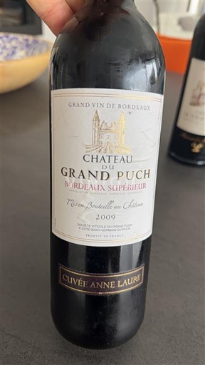 Bordeaux Bordeaux superior Château Grand Puch Anne Laure 2009