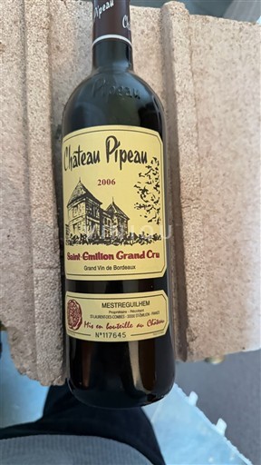 Bordeaux Saint-Émilion Grand Cru Grand Cru Château Pipeau 2006