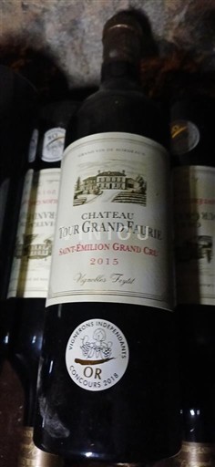Bordo Сент-Емилион Гранд Кру Grand Cru Château Tour Grand Faurie 2015