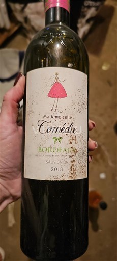 Bordeaux Mademoiselle Comédie Sauvignon 2018