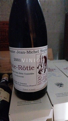 Rượu vang Rouge sec Domaine Jean-Michel Stephan 2001 Pháp Thung lũng Rhône Côte-rôtie AOC