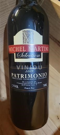 Corsica Patrimonio Michel Martini Sélection 2009
