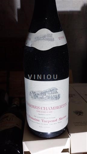 Burgundi Charmes-chambertin Grand Cru Domaine Taupenot-Merme 1998