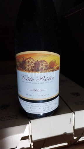 Vinhos Rouge sec Domaine Pierre Gaillard 2000 França Vale do Ródano Côte-rôtie AOC