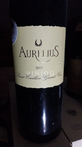 Bordeaux Saint-Émilion Grand Cru Grand Cru Aurelius 2013