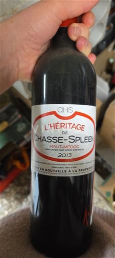 Burdeos Haut-Médoc Chasse-Spleen L'Héritage de Chasse-Spleen 2013