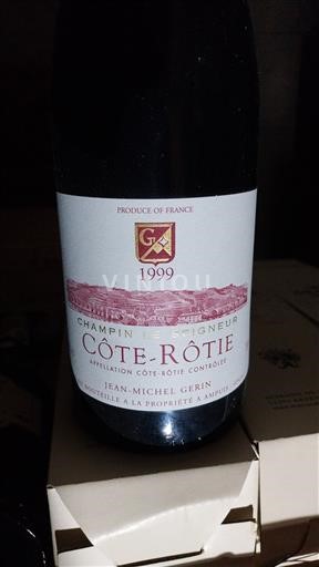 Vale do Ródano Côte-rôtie Jean-Michel Gerin Champin Le Seigneur 1999