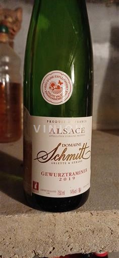 Rượu vang Blanc sec Tradition Domaine Schmitt 2019 Pháp Alsace Vin de France