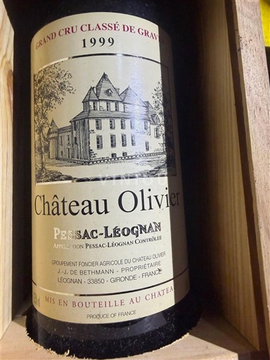 Bordeaux Pessac-Léognan Grand Cru Château Olivier 1999