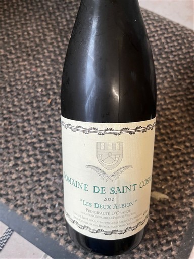 Provence, valea inferioară a Ronului, Corsica Principatul Orange Domaine Saint Cosme Les Deux Albion 2020