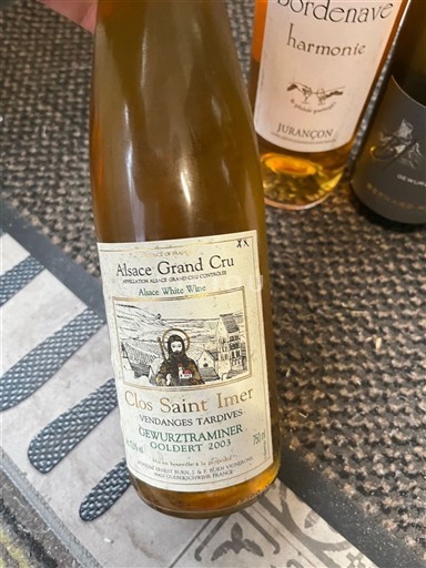 Alsacia Alsacia Gran Cru Grand Cru Clos Saint Imer Goldert 2003