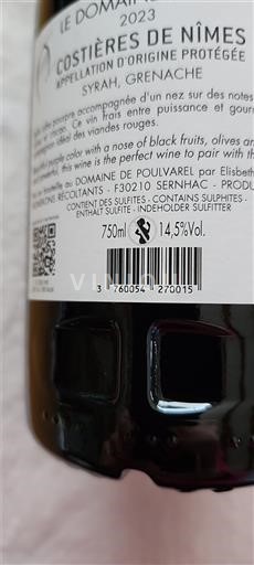 Valea Ronului Costières-de-nîmes Domaine Poulvarel 2023