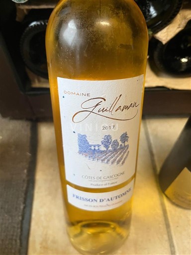 Sud-Ovest Côtes de Gascogne Domaine Guillaman Frisson d'Automne 2017