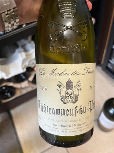 Valle del Rodano Châteauneuf-du-Pape Le Moulin des Saints 2016