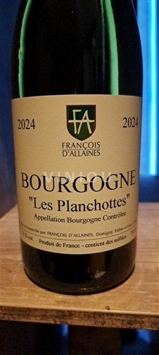 Bourgogne François d'Allaines Les Planchottes 2024