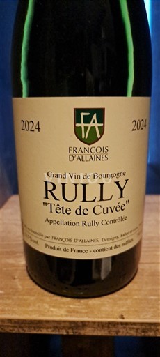 Burgundy Rully François d'Allaines Tête de 2024