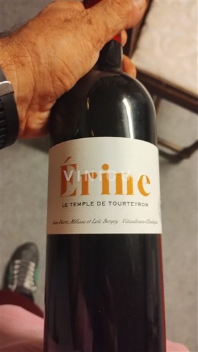 Bordeaux Médoc Le Temple de Tourteyron Érine 2023