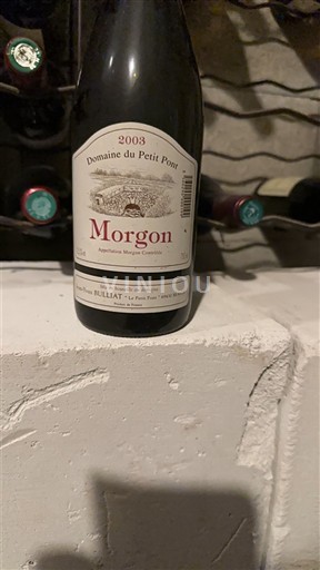 Beaujolais Morgon Domaine Petit Pont 2003