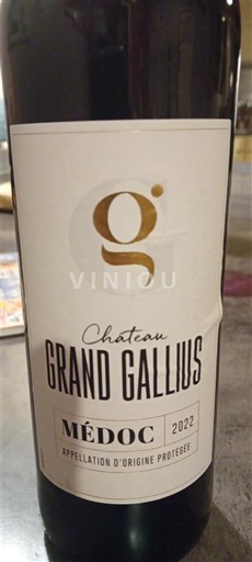 Bordeaux Médoc Château Grand Gallius 2022