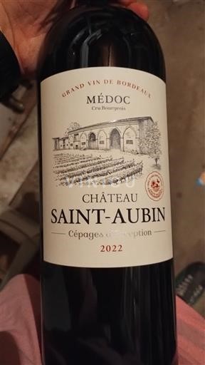 Bordeaux Médoc Château Saint-Aubin Cépages d'Exception 2022