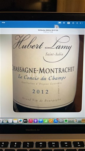 Borgogna Chassagne-Montrachet Hubert Lamy Le Concis du Champs 2012