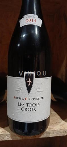 Bordeaux Castillon-côtes-de-bordeaux Paris l'Hospitalier Les Trois Croix 2014