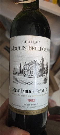 Bordeaux Saint-Émilion Grand Cru Grand Cru Château Moulin Bellegrave 1982