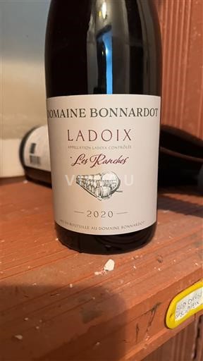 Bourgogne Ladoix Domaine Bonnardot Les Ranches 2020