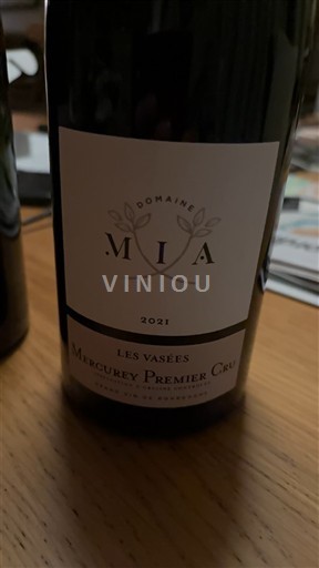 Burgundija Mercurey Premier Cru Domaine Mia Les Vasées 2021