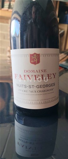 Vina Rouge sec 1er Cru Aux Chaignots Faiveley 2008 Francija Burgundija Nuits-Saint-Georges AOC Premier Cru