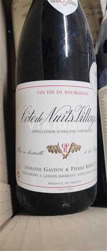 Burgundia Côte de nuits villages Domaine Gaston & Pierre Ravaut 2009