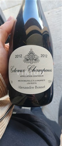 Champagne Coteaux-champenois Alexandre Bonnet 2012