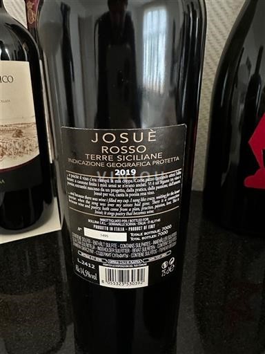 Sicilië Terre Siciliane Josuè Rosso 2019