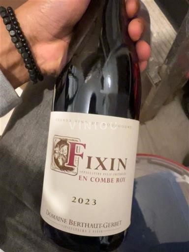 Burgundia Fixin Domaine Berthaut-Gerbet En Combe Roy 2023