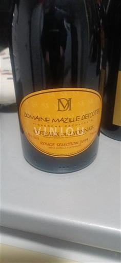 Lione Coteaux-du-Lyonnais Domaine Mazille Decotte Rouge Sélection Nemilésimat