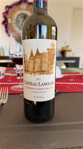 Bordeaux Puisseguin-saint-émilion Château Langlais 2021