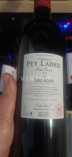 Bordeaux Canon-Fronsac Pey Labrie Classique 2022
