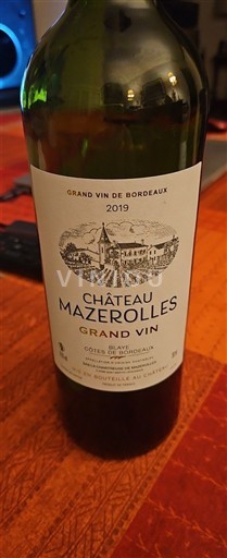 Bordeaux Côtes-de-bourg Château Mazerolles 2019
